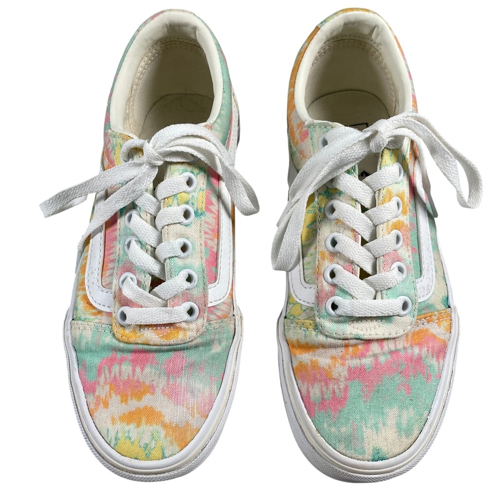 Vans Sneakers Womens 6 Multicolor Ward Tie Dye Low Top Canvas Skate Shoes